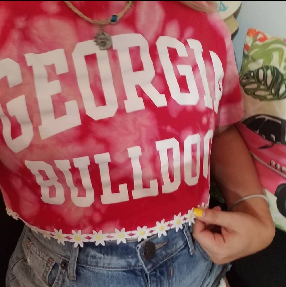 Georgia Bulldogs Champion Crop Top